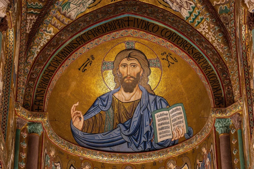 Christ Pantocrator de l'abside de la cathédrale de Cefalù