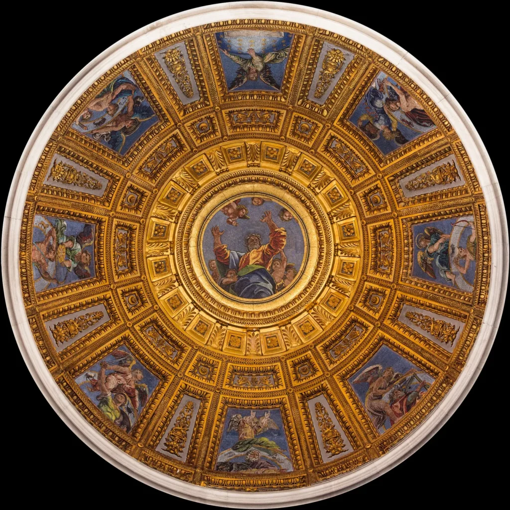 Coupole de la chapelle Chigi à Santa Maria del Popolo, Rome