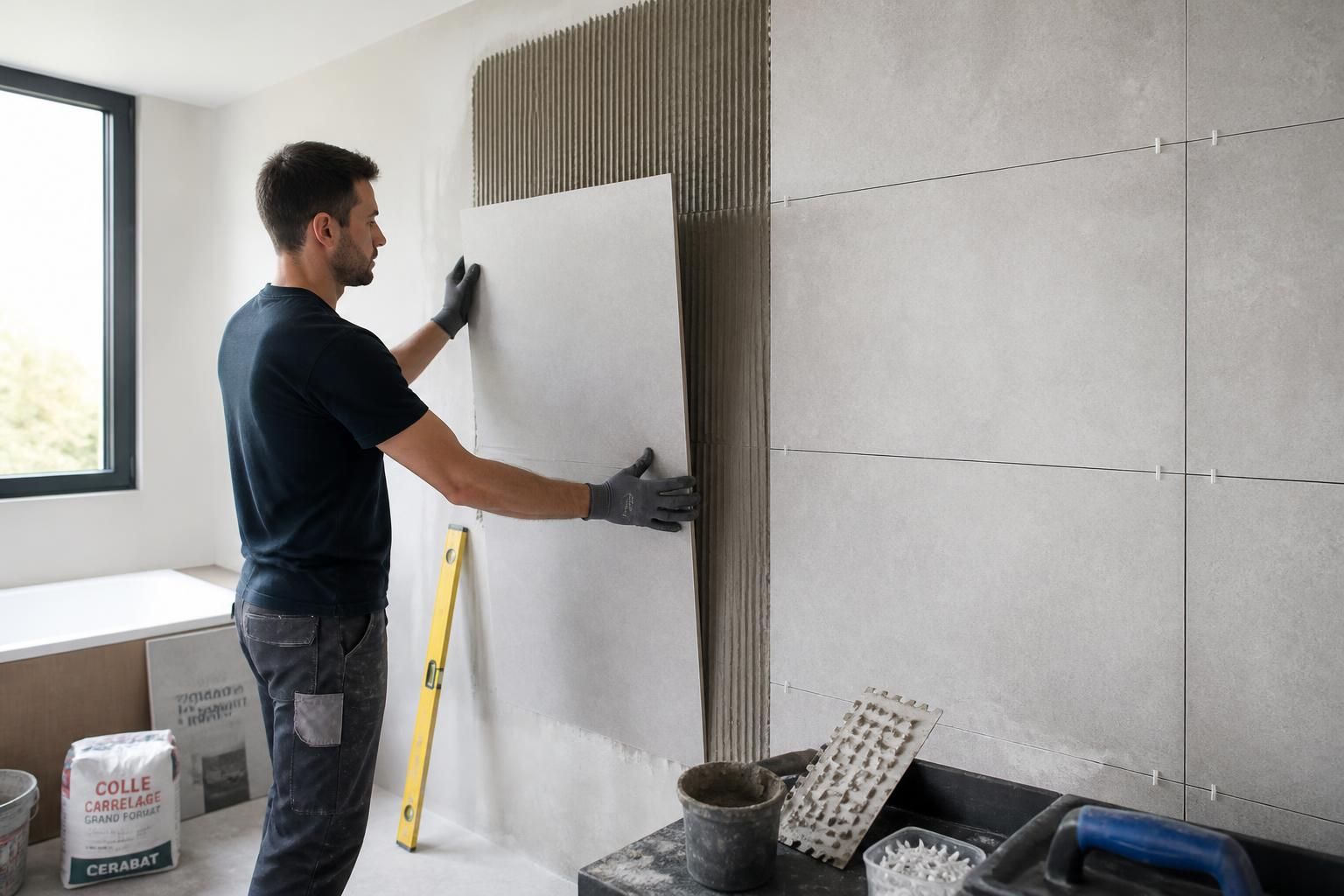 découvrez nos conseils pratiques pour la pose de carrelage mural en grand format et transformez vos murs avec style et modernité.