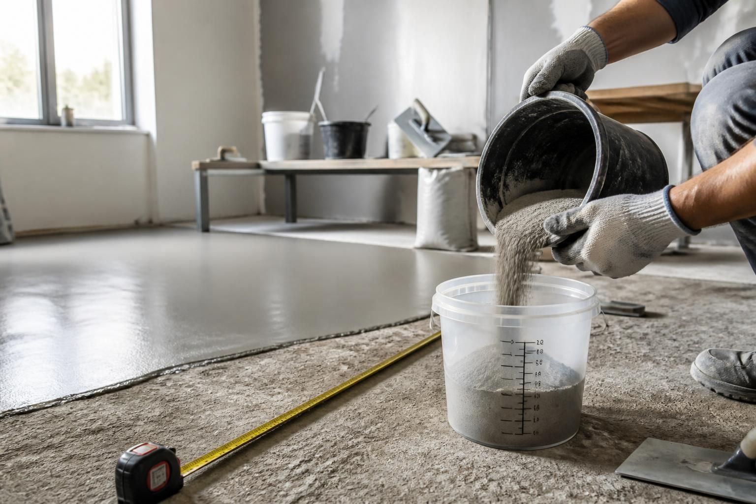 apprenez à calculer le ragréage au mètre carré pour doser la quantité exacte nécessaire et réussir vos travaux de nivellement avec précision.