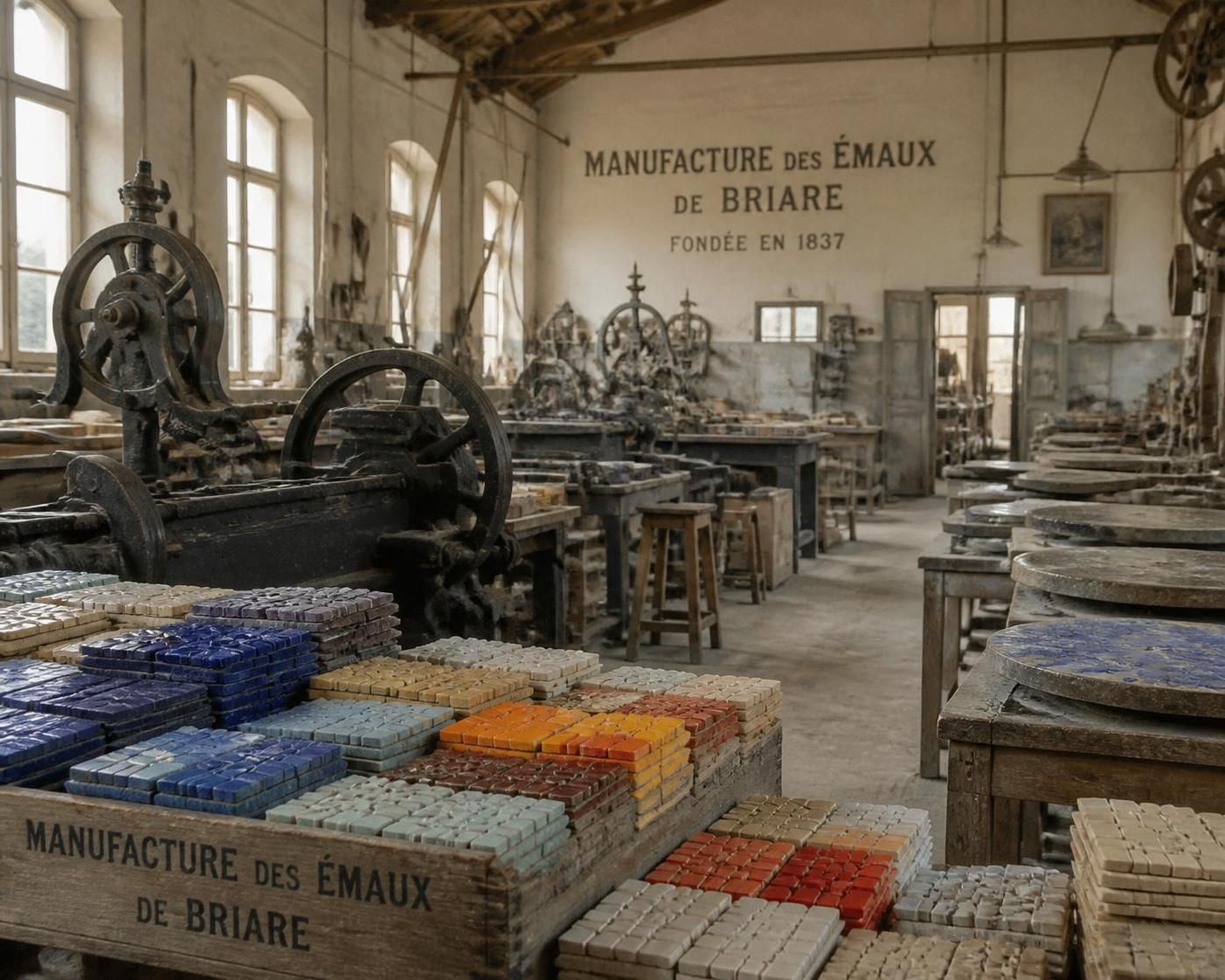 découvrez l'histoire fascinante des émaux de briare et leur utilisation traditionnelle en mosaïque pour sublimer vos créations artistiques.