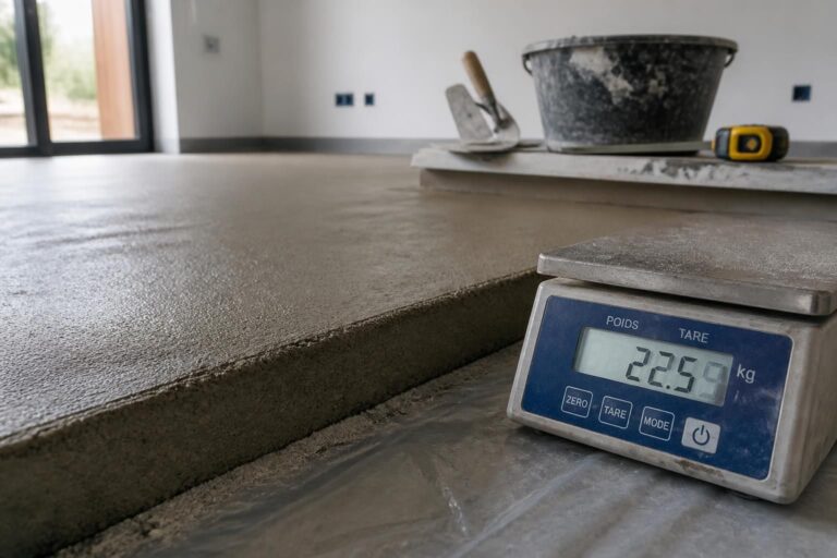 découvrez tout ce qu'il faut savoir sur le poids d'une chape ciment au m², ses facteurs influents et comment le calculer pour vos projets de construction.