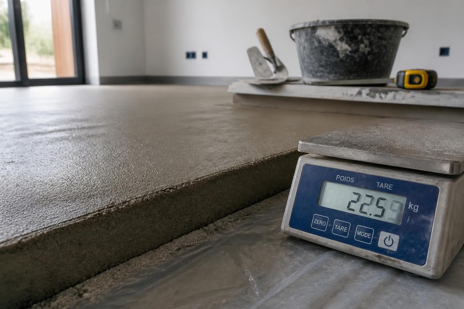 découvrez tout ce qu'il faut savoir sur le poids d'une chape ciment au m², ses facteurs influents et comment le calculer pour vos projets de construction.
