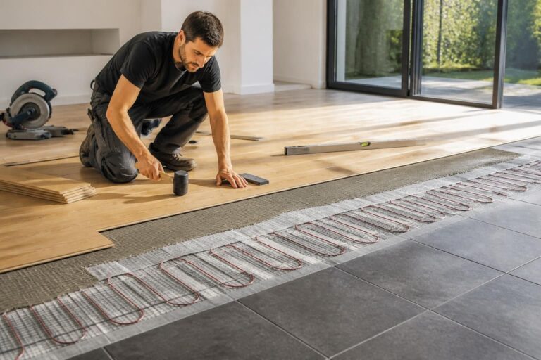 découvrez comment poser du parquet sur un carrelage équipé d'un chauffage au sol en toute sécurité et efficacité, pour un sol chaleureux et esthétique.