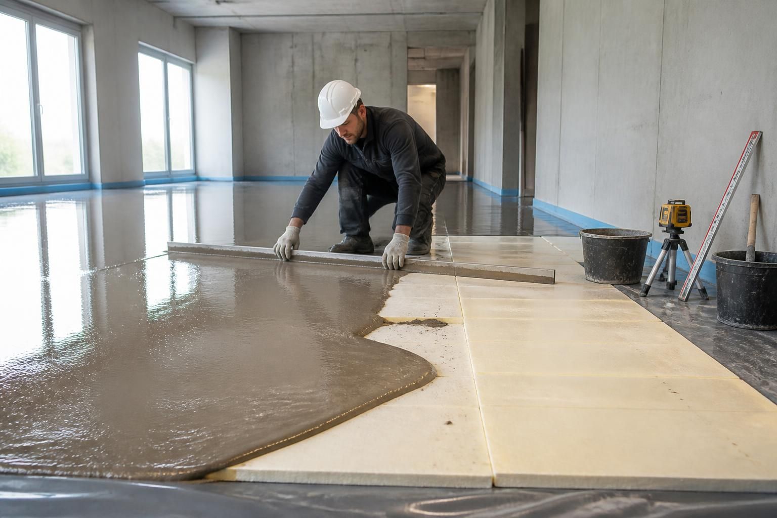 découvrez le prix au m² d'une chape liquide avec isolant, les facteurs influençant le coût et des conseils pour choisir la meilleure solution pour vos travaux de rénovation ou construction.