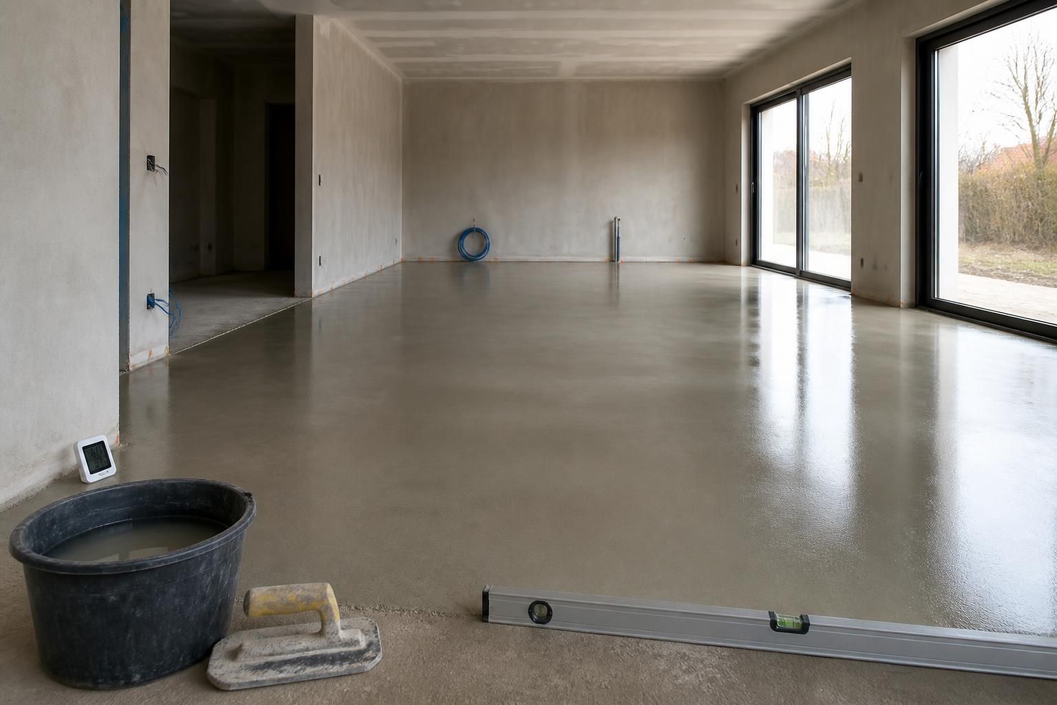 découvrez combien de temps il faut attendre pour le séchage complet d'une chape anhydrite et les facteurs qui influencent ce délai pour garantir un sol parfaitement sec avant les finitions.