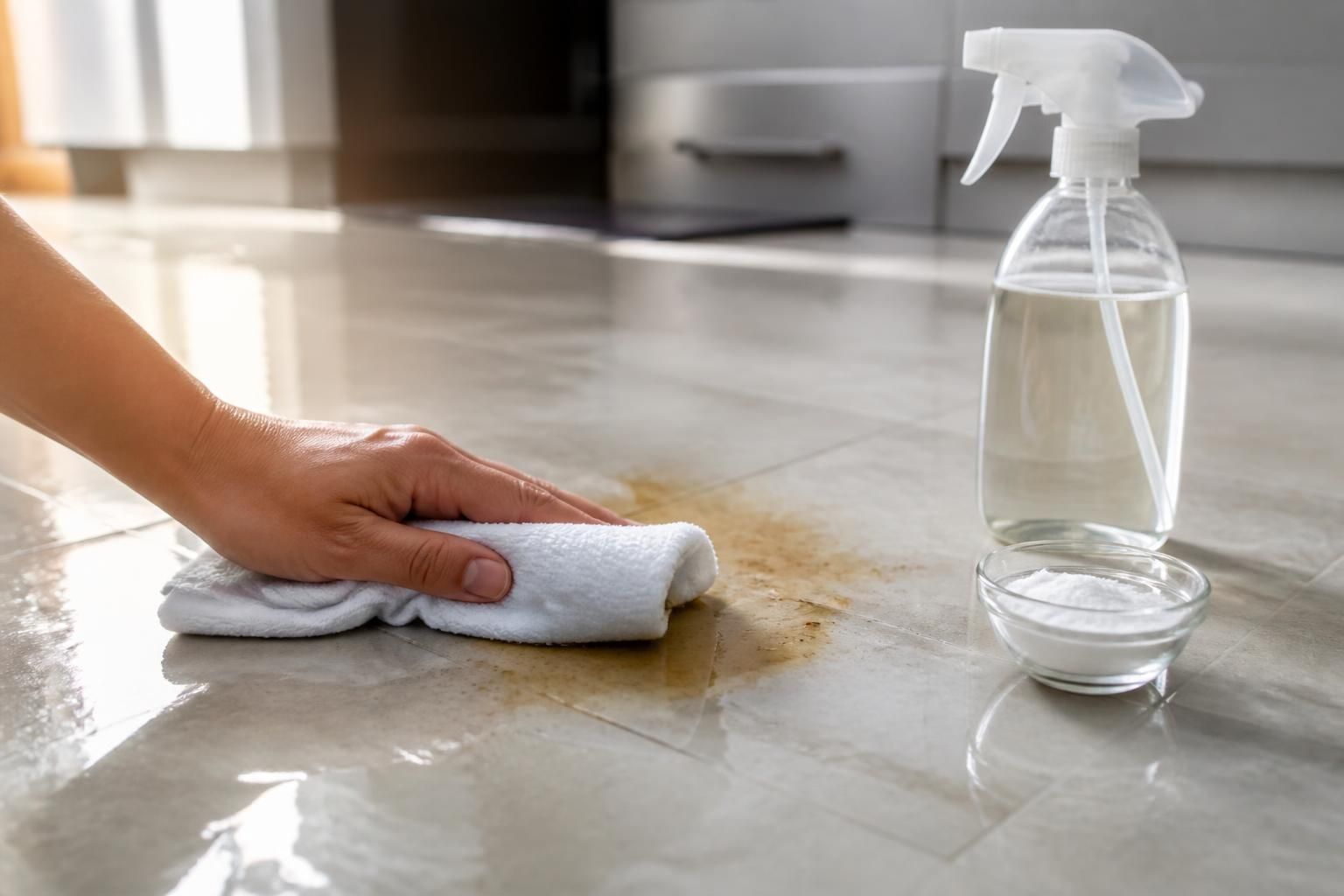 apprenez des méthodes efficaces et simples pour enlever les taches d'huile sur du carrelage et retrouver un sol propre et impeccable.