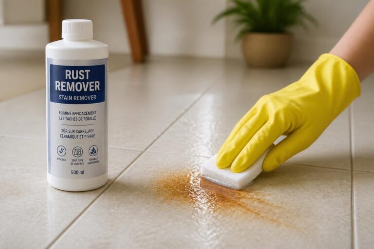 découvrez des méthodes efficaces et simples pour enlever une tache de rouille sur du carrelage et retrouver un sol propre en un rien de temps.