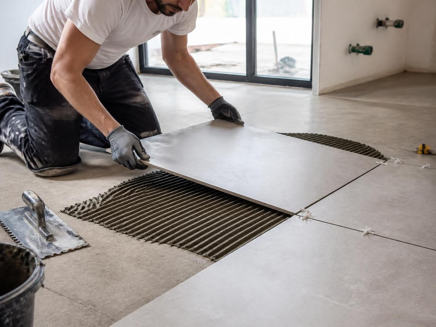 la différence entre colle et joint de carrelage, leurs utilisations spécifiques et comment choisir le bon produit pour vos travaux de pose et finition.