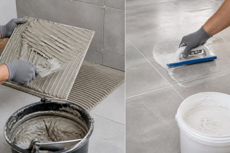 découvrez la différence entre colle et joint de carrelage et comprenez l'utilité de chaque produit pour réussir la pose et la finition de votre carrelage.