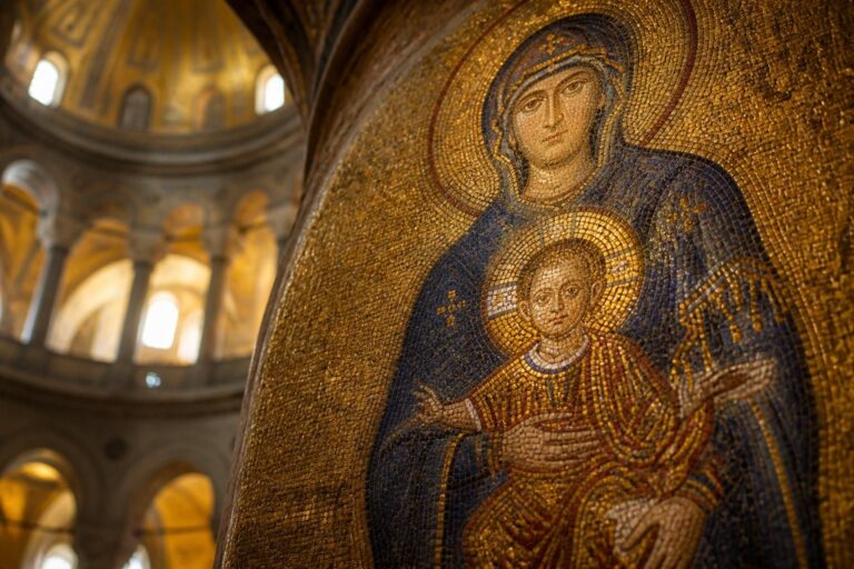 découvrez la mosaïque byzantine de sainte-sophie, un chef-d'œuvre artistique et historique déchiffré pour révéler ses secrets et sa beauté intemporelle.