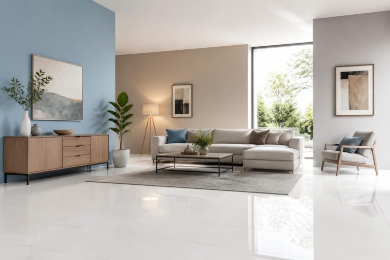 découvrez quelles couleurs de murs s'harmonisent parfaitement avec un carrelage blanc pour créer un intérieur lumineux et élégant.