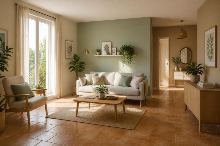 découvrez nos idées déco pour associer parfaitement la couleur de vos murs à un carrelage marron et créer une ambiance chaleureuse et élégante.
