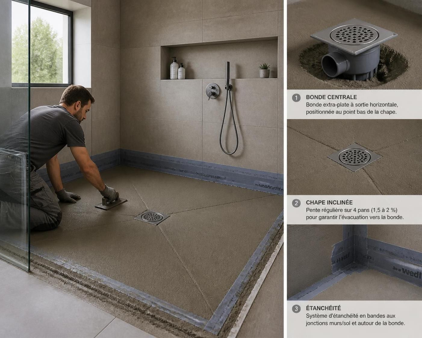 découvrez comment réaliser la pente parfaite pour une douche italienne, avec les dosages précis et les règles essentielles à suivre pour un drainage optimal et une installation réussie.
