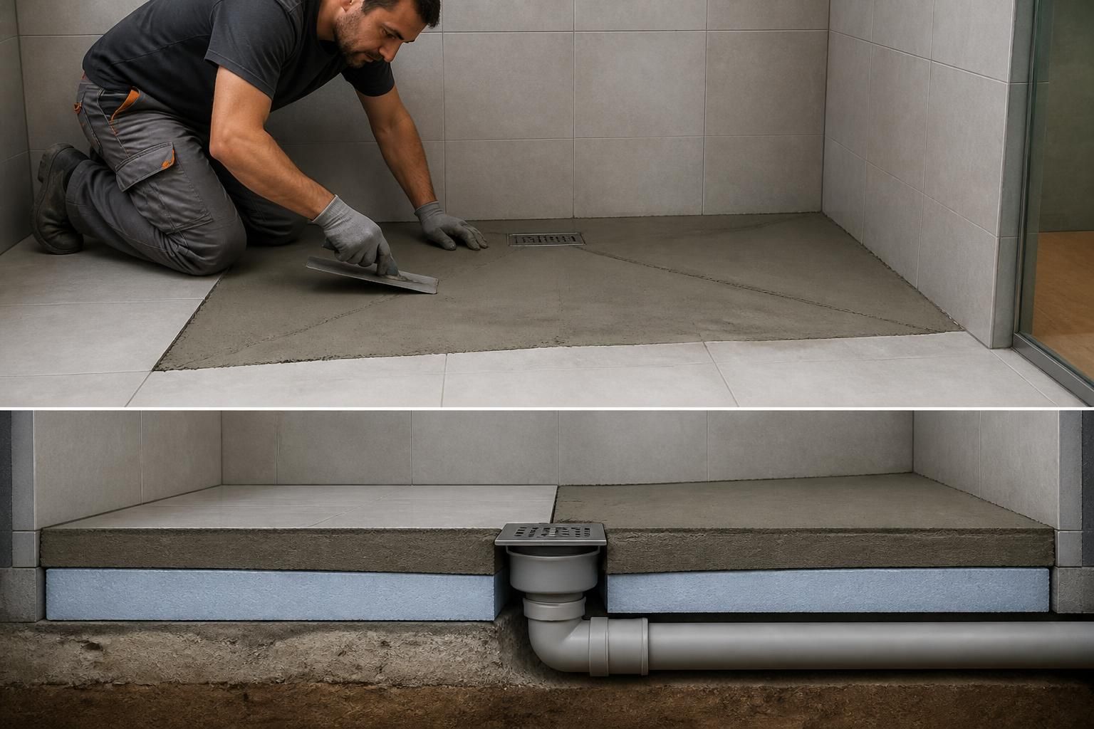 découvrez comment réaliser la pente idéale d'une douche italienne en respectant les dosages et les règles essentielles pour un drainage efficace et une installation durable.