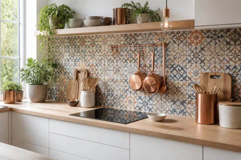 découvrez nos idées et conseils déco pour sublimer votre cuisine avec une crédence en carreaux de ciment, alliant style et fonctionnalité.