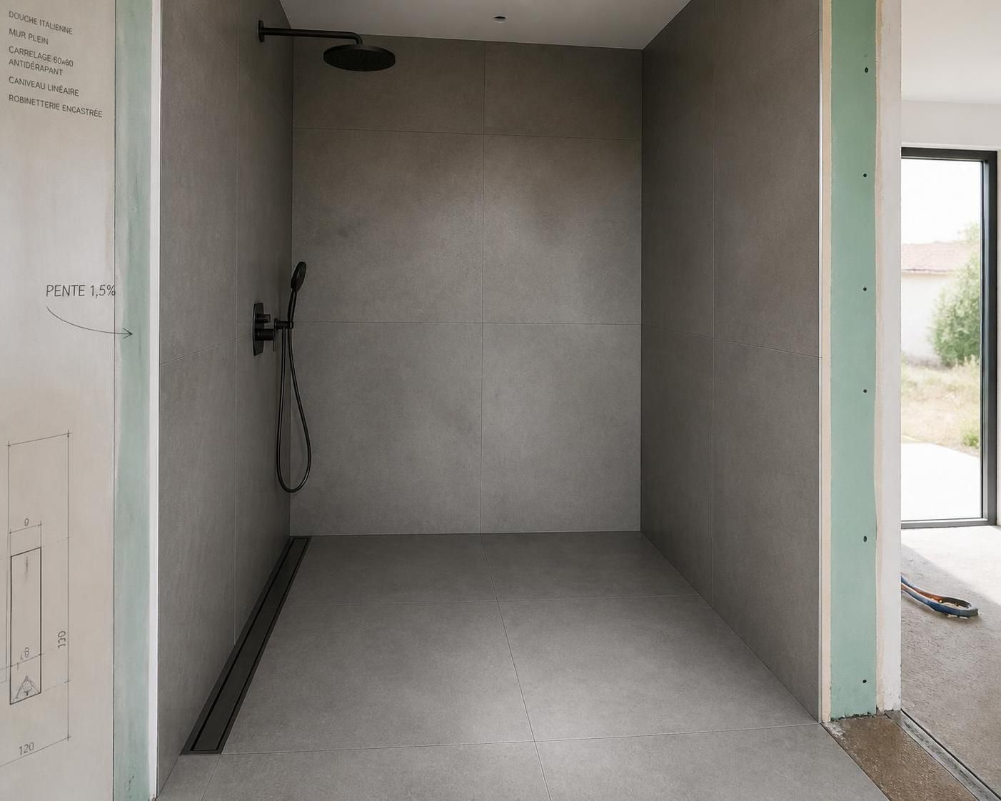 la faisabilité d'une douche italienne à mur plein et profitez de conseils pratiques pour réussir son installation et optimiser votre salle de bains.