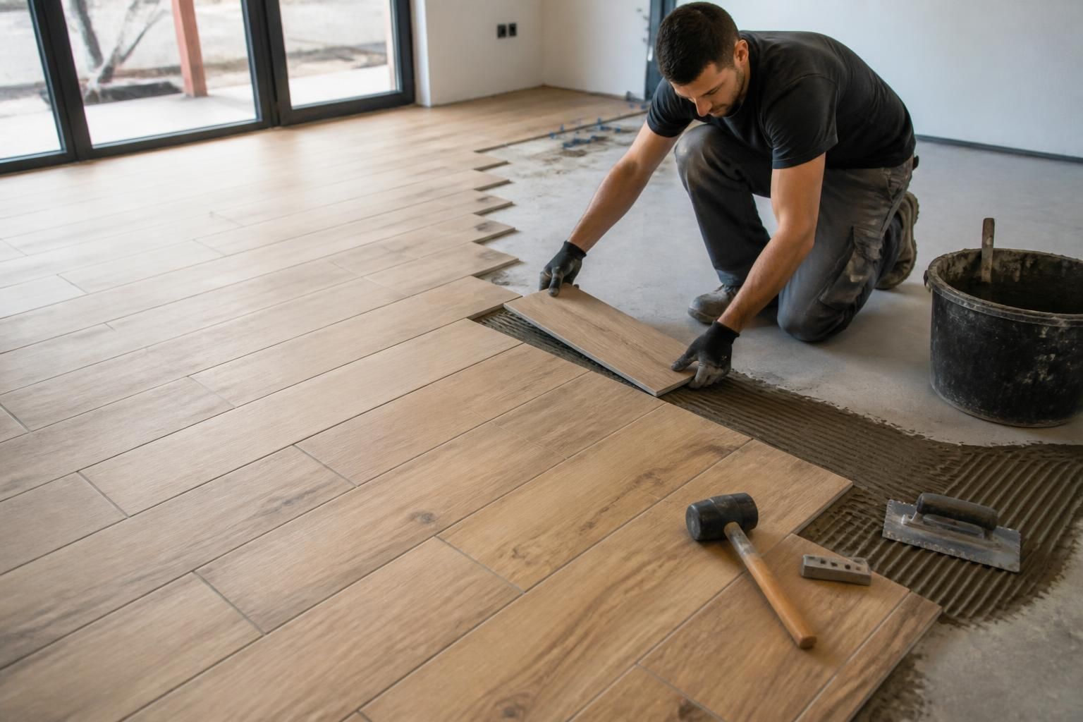 découvrez le prix de pose au m² d'un carrelage imitation parquet pour un revêtement esthétique et durable. guide complet des coûts et conseils pour bien choisir.