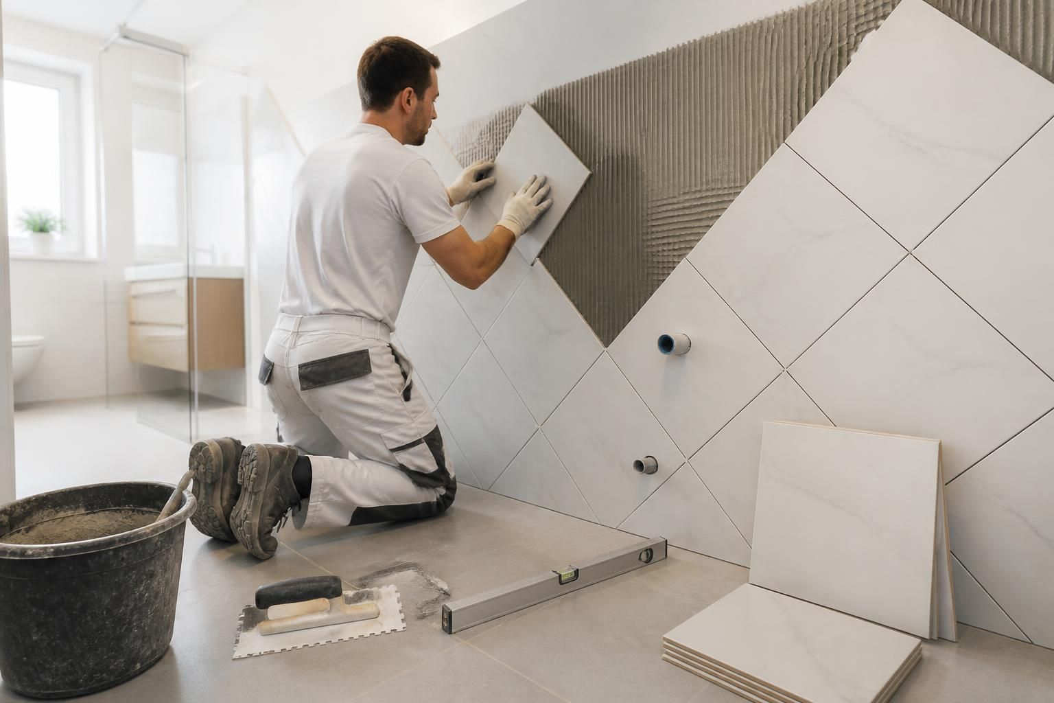 apprenez à poser de la faïence en diagonale facilement grâce à notre guide étape par étape, pour un rendu esthétique et élégant dans votre intérieur.