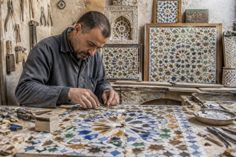 découvrez le zellige de tlemcen, un art traditionnel alliant savoir-faire ancestral et beauté authentique des mosaïques marocaines.