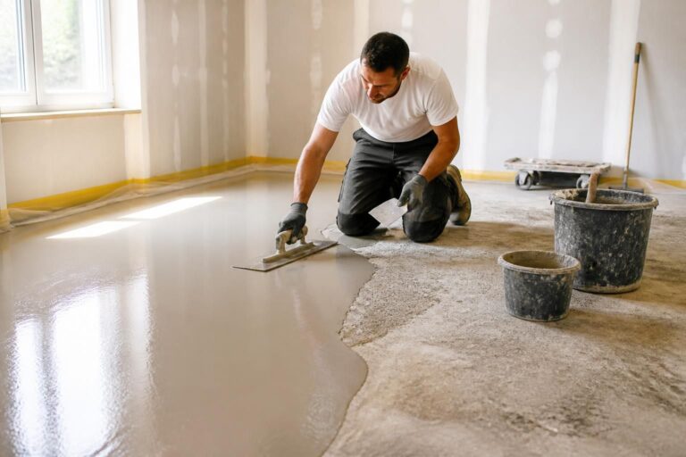 découvrez le prix d'un ragréage au m² et les éléments à prendre en compte pour bien prévoir votre budget travaux de rénovation de sols.