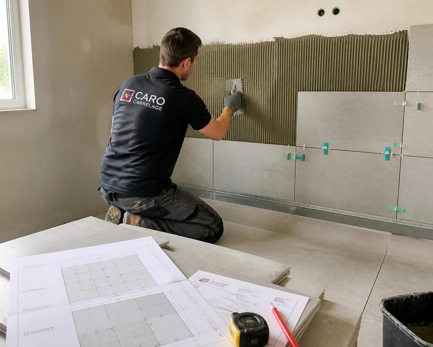 les tarifs de pose d'un carrelage mural au m² pour bien planifier vos travaux de rénovation ou décoration intérieure.
